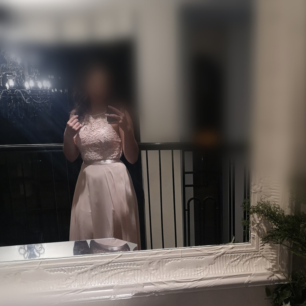 Floor length ballroom gown